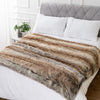 Luxury Mink Faux Fur Throw Blanket Soft Warm Cozy Living Room Decor