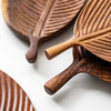Eco Friendly Walnut Leaf Dinner Plates Natural Tableware