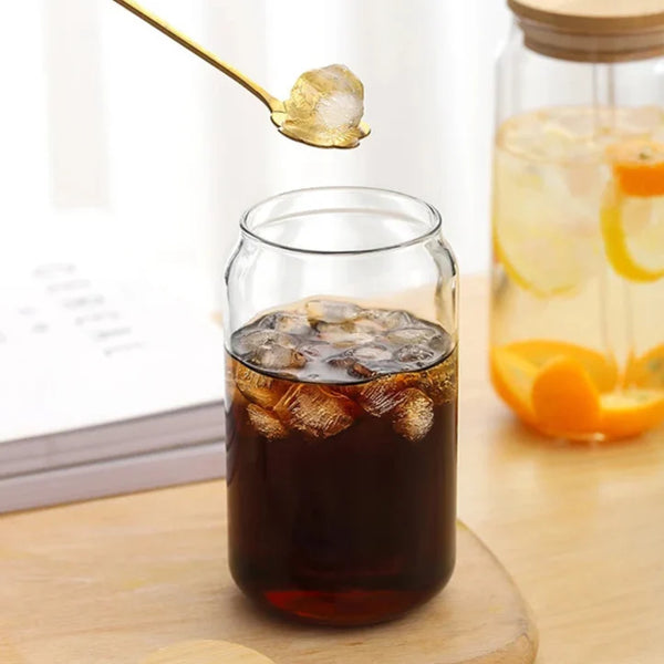 Reusable Bamboo Lid Glass Travel Cup For Hot And Cold Drinks