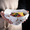 Premium Marble Salad Bowl Elegant Serving Dish For Home Kitchen