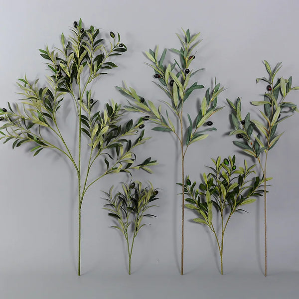 Lifelike Faux Olive Branches For Mediterranean Home Decor