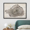 Elegant Tree Rings Abstract Canvas Wall Art For Modern Homes