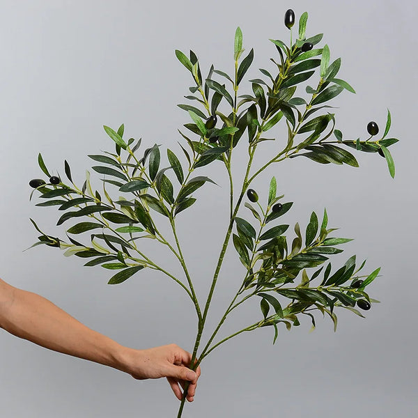 Lifelike Faux Olive Branches For Mediterranean Home Decor