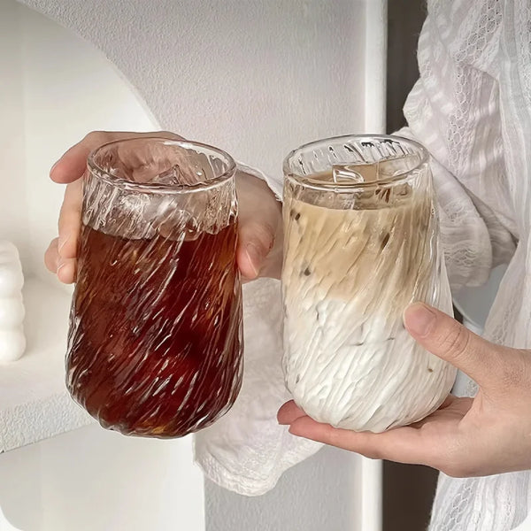 Ripple Swirl Glass Mug