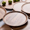 Elegant Acacia Wood Dinner Plates Rustic Tableware Set