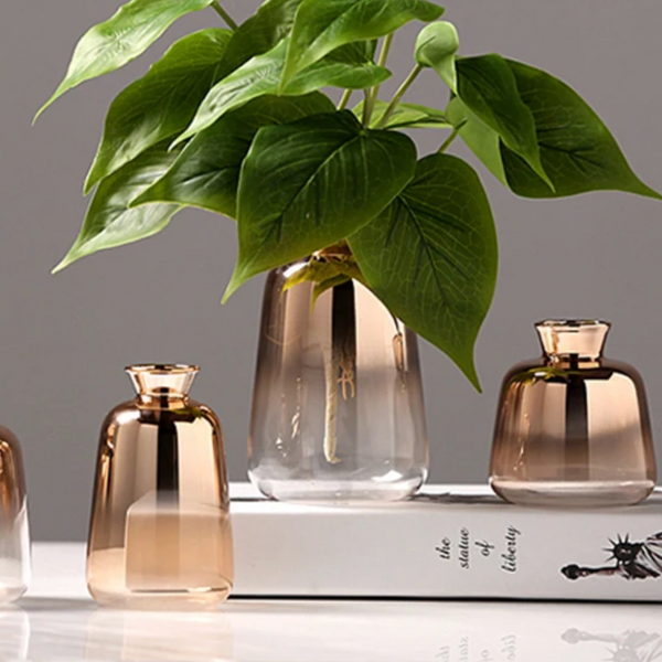 Modern Gradient Decorative Vase for Elegant Home Table Centerpiece
