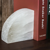 Elegant White Onyx Bookend For Desk Home Office Decor Book Organizer