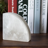 Elegant White Onyx Bookend For Desk Home Office Decor Book Organizer