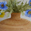 Handcrafted Natural Rattan Vase For Modern Home Flower Display