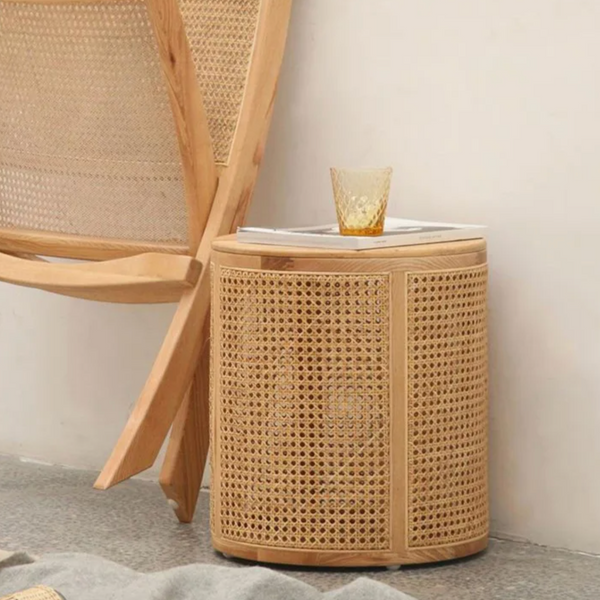 Woodland Haven Storage Wooden Side Table Elegant Design