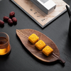 Eco Friendly Walnut Leaf Dinner Plates Natural Tableware