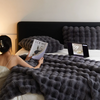 Rabbit Faux Fur Throw Blanket Ultra Plush Cozy Soft Luxury Home Decor