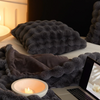 Rabbit Faux Fur Throw Blanket Ultra Plush Cozy Soft Luxury Home Decor