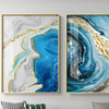 Blue Agate Canvas Wall Art Premium Abstract Home Decor