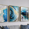 Blue Agate Canvas Wall Art Premium Abstract Home Decor