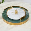 Premium Natural Marble Serving Tray For Home Decor Vanity Organization