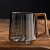 Crystal Summit Mountain Peak Heat Resistant Glass Mug For Coffee And Tea