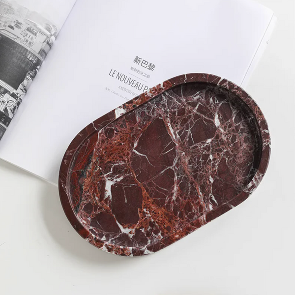 3 Piece Natural Marble Aromatherapy Set Calming Home Decor