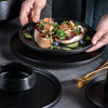 Minimalist 9 Piece Stoneware Dinner Plate Set For Home Dining