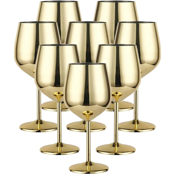 Premium Stainless Steel 8 Piece Glassware Set For Home Bar And Kitchen