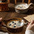 Rustic Ceramic Oatmeal Bowl Handcrafted Artisanal Kitchen Tableware