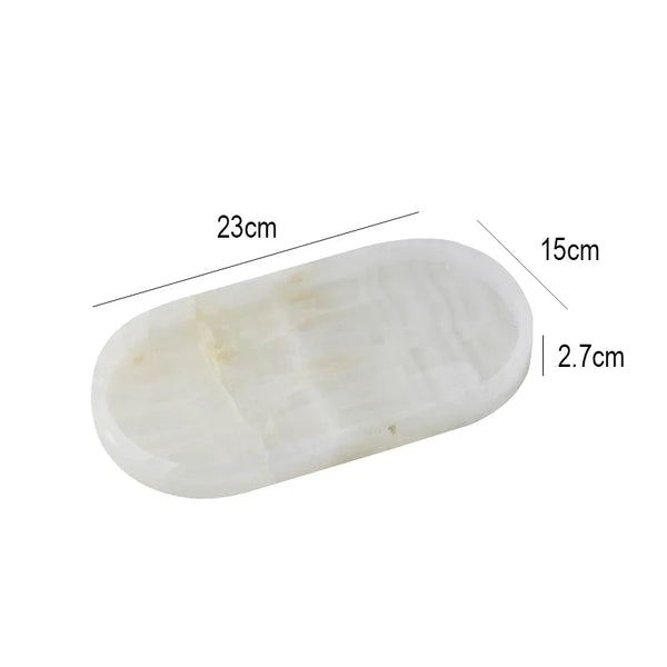 3 Piece Natural Marble Aromatherapy Set Calming Home Decor