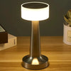 Modern Chrome Table Lamp For Bedroom Nightstand Desk Lighting