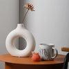 Halo Modern Ceramic Vase 2 Piece Set for Flowers and Home Decor