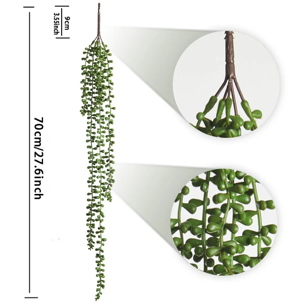 Artificial Faux Succulent Ivy Vines For Indoor Home And Office Decor