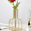 Gold Wire Cage Vase Home Decor Centerpiece Elegant Luxury Metal Flower Holder