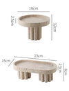 Luxury Faux Travertine Decorative Stands For Modern Home Decor