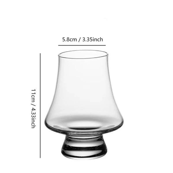 Whiskey Glasses 4 Piece Set Premium Crystal Glass Elegant Tasting