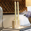 Natural Travertine Candle Holder For Elegant Home Table Decor