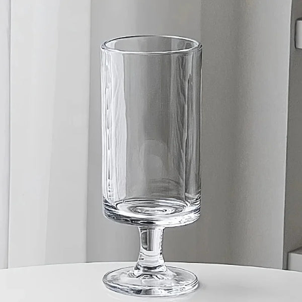 Luxe Stria Footed Glass