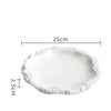 Paleo Ceramic Dinner Plate Rustic Farmhouse Kitchen Serving Dish