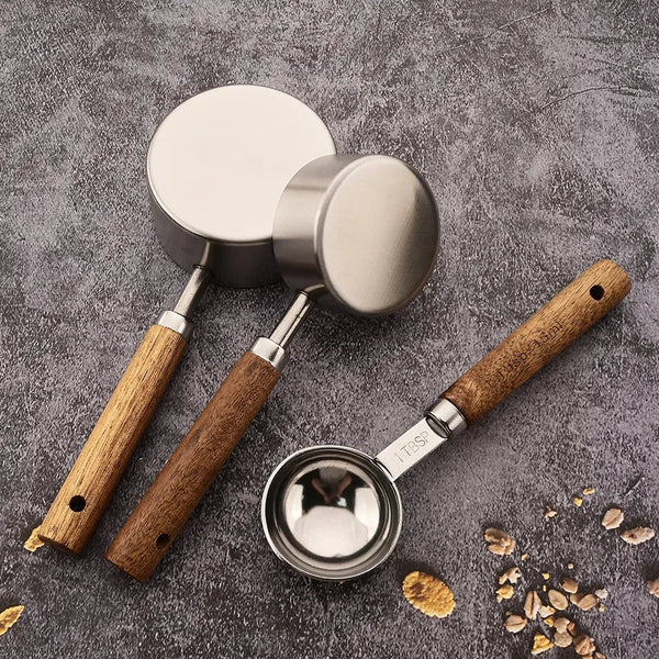 Rustic Elegant 8-Piece Measuring Spoon Set For Baking Kitchen Decor
