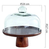 Premium Acacia Wood Serving Stand Elegant Dessert Display Platter