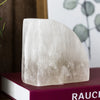 Elegant White Onyx Bookend For Desk Home Office Decor Book Organizer