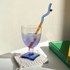 Charmed Colorblock Glass Goblet