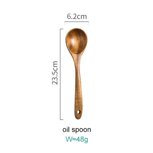 Premium Acacia Wood 8 Piece Cooking Kitchen Utensil Set