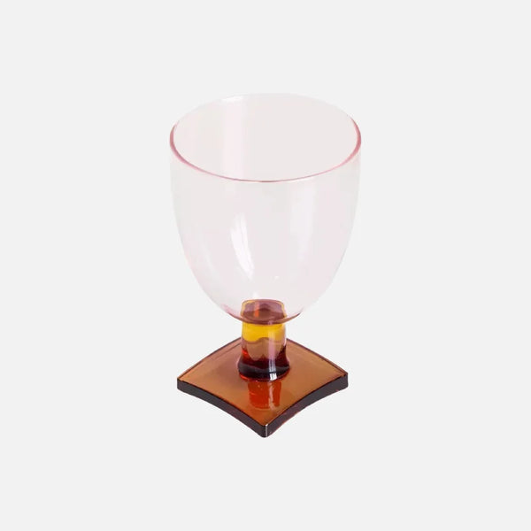 Charmed Colorblock Glass Goblet