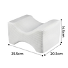 Ergonomic Knee and Leg Memory Foam Pillow for Side Sleepers Posture Support