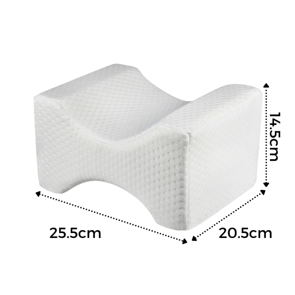 Ergonomic Knee and Leg Memory Foam Pillow for Side Sleepers Posture Support