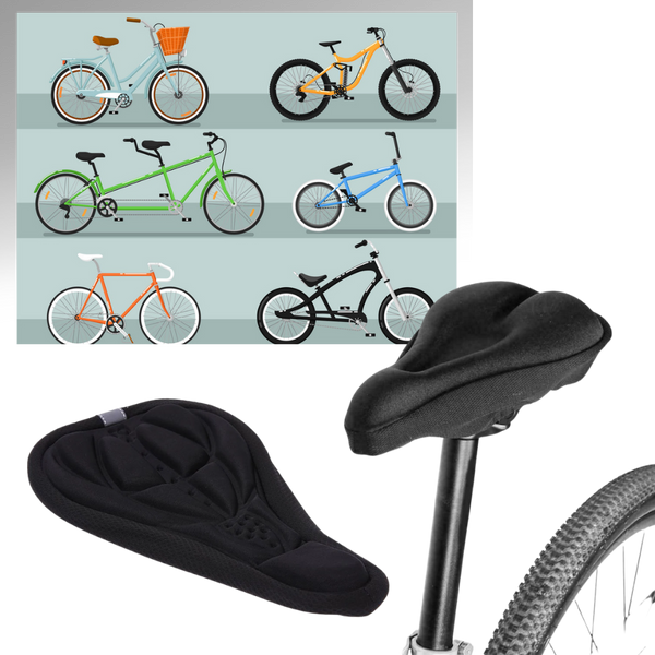 Ergonomic Gel Pad Bicycle Seat Cushion for All Saddle Types