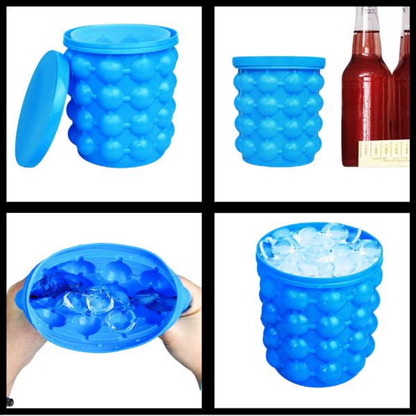 Premium Silicone Ice Cube Maker And Bottle Storage For Easy Chilling