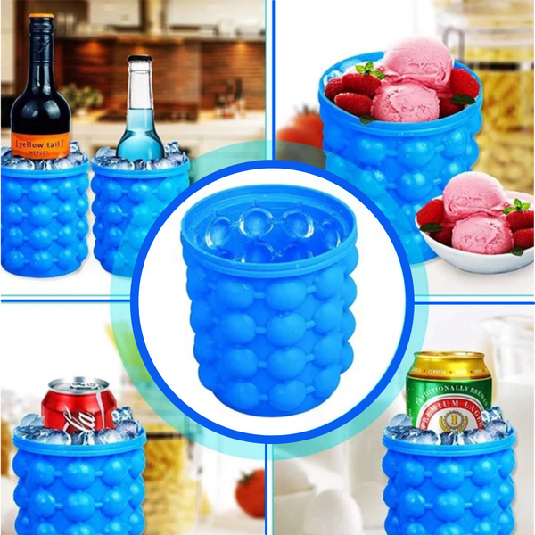 Premium Silicone Ice Cube Maker And Bottle Storage For Easy Chilling