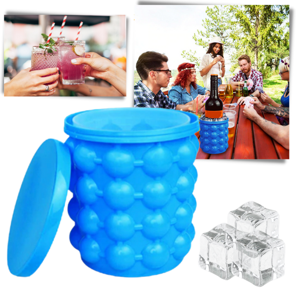 Premium Silicone Ice Cube Maker And Bottle Storage For Easy Chilling