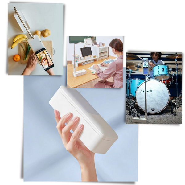 Phone Holder With Bluetooth Light Kit For Perfect Selfies