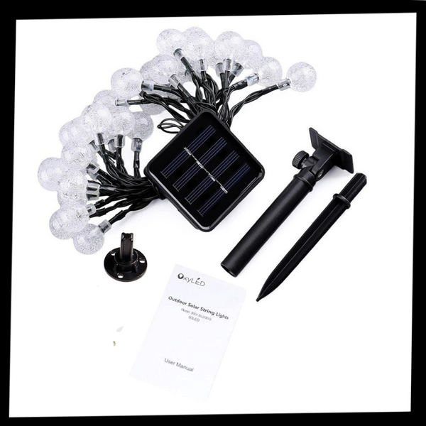 Solar LED Garland String Lights With 8 Modes And Long Battery Life