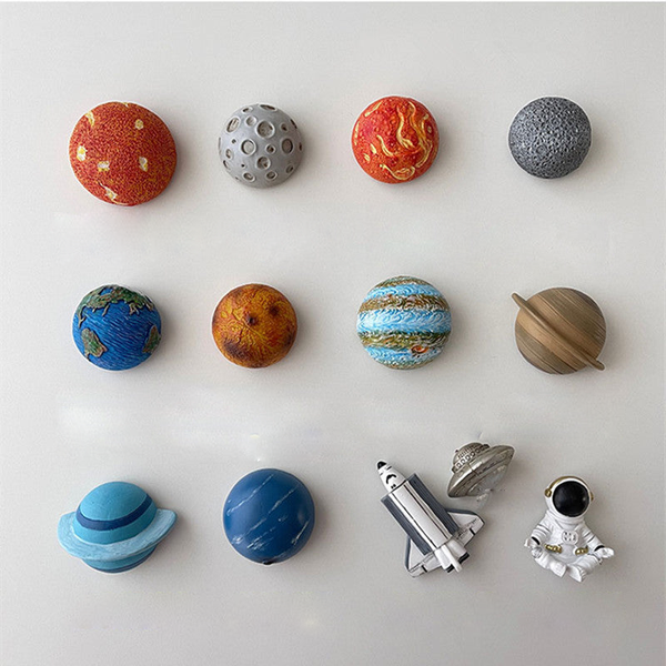 Space Crafts Planet Magnet Figurines